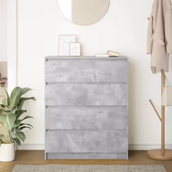 vidaXL Sideboard Concrete Grey 80x35x99 cm Engineered Wood storage cabinet