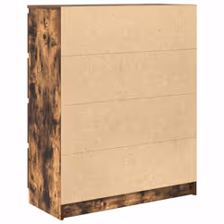 vidaXL Sideboard Smoked Oak 80x35x99 cm Engineered Wood storage cabinet - Additional view 7
