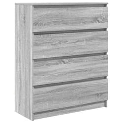 vidaXL Sideboard Grey Sonoma 80x35x99 cm Engineered Wood storage cabinet