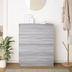 vidaXL Sideboard Grey Sonoma 80x35x99 cm Engineered Wood storage cabinet