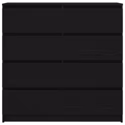 vidaXL Sideboard Black Oak 100x35x99 cm Engineered Wood storage cabinet - Additional view 5
