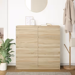 vidaXL Sideboard Sonoma Oak 100x35x99 cm Engineered Wood storage cabinet - Additional view 2