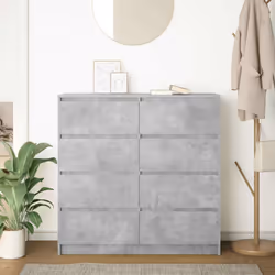 vidaXL Sideboard Concrete Grey 100x35x99 cm Engineered Wood storage cabinet
