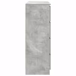 vidaXL Sideboard Concrete Grey 100x35x99 cm Engineered Wood storage cabinet - Additional view 6