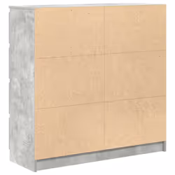 vidaXL Sideboard Concrete Grey 100x35x99 cm Engineered Wood storage cabinet - Additional view 7