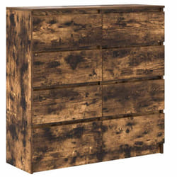 vidaXL Sideboard Smoked Oak 100x35x99 cm Engineered Wood storage cabinet
