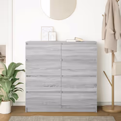 vidaXL Sideboard Grey Sonoma 100x35x99 cm Engineered Wood storage cabinet - Additional view 2