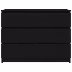 vidaXL Sideboard Black Oak 100x35x76 cm Engineered Wood storage cabinet - Additional view 5