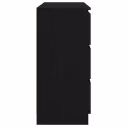 vidaXL Sideboard Black Oak 100x35x76 cm Engineered Wood storage cabinet - Additional view 6