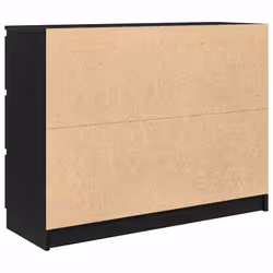 vidaXL Sideboard Black Oak 100x35x76 cm Engineered Wood storage cabinet - Additional view 7