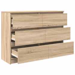 vidaXL Sideboard Sonoma Oak 100x35x76 cm Engineered Wood storage cabinet - Additional view 4