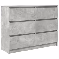 vidaXL Sideboard Concrete Grey 100x35x76 cm Engineered Wood storage cabinet