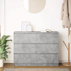 vidaXL Sideboard Concrete Grey 100x35x76 cm Engineered Wood storage cabinet