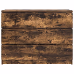 vidaXL Sideboard Smoked Oak 100x35x76 cm Engineered Wood storage cabinet - Additional view 5