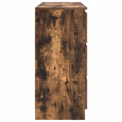 vidaXL Sideboard Smoked Oak 100x35x76 cm Engineered Wood storage cabinet - Additional view 6
