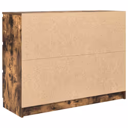 vidaXL Sideboard Smoked Oak 100x35x76 cm Engineered Wood storage cabinet - Additional view 7