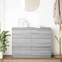 vidaXL Sideboard Grey Sonoma 100x35x76 cm Engineered Wood storage cabinet - Additional view 2