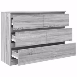 vidaXL Sideboard Grey Sonoma 100x35x76 cm Engineered Wood storage cabinet - Additional view 4