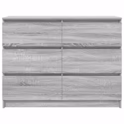 vidaXL Sideboard Grey Sonoma 100x35x76 cm Engineered Wood storage cabinet - Additional view 5
