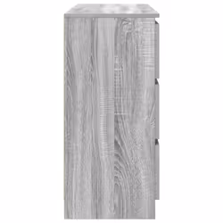 vidaXL Sideboard Grey Sonoma 100x35x76 cm Engineered Wood storage cabinet - Additional view 6