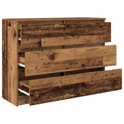 vidaXL Sideboard Old Wood 100x35x76 cm Engineered Wood storage cabinet - Additional view 4