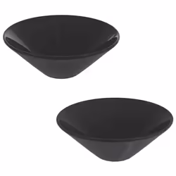 vidaXL Wash Basins 2 pcs Gloss Black Ã42x14 cm Ceramic countertop basin