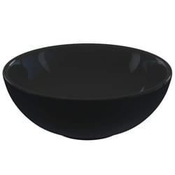 vidaXL Wash Basin Gloss Black Ã28x10 cm Ceramic countertop basin