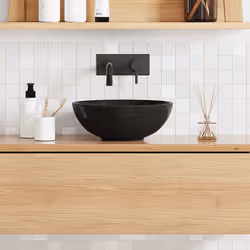 vidaXL Wash Basin Gloss Black Ã28x10 cm Ceramic countertop basin