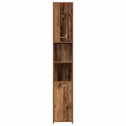 vidaXL Bathroom Furniture Set 4 Piece Engineered Wood Storage Multi Colours - old wood - Additional view 6