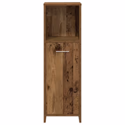 vidaXL Bathroom Furniture Set 3 Piece Engineered Wood Storage Multi Colours - old wood - Additional view 6
