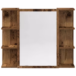 vidaXL Bathroom Furniture Set Vanity Unit Sink Unit 3 Piece Engineered Wood - old wood, 1 piece - Additional view 8
