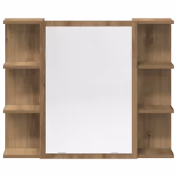 vidaXL Bathroom Furniture Set Vanity Unit Sink Unit 3 Piece Engineered Wood - artisan oak, 1 piece - Additional view 4