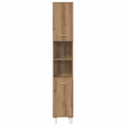vidaXL Bathroom Furniture Set Vanity Unit Sink Unit 3 Piece Engineered Wood - artisan oak - Additional view 4