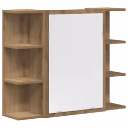 vidaXL Bathroom Furniture Set Vanity Unit Sink Unit 3 Piece Engineered Wood - artisan oak - Additional view 8
