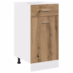 vidaXL 7 Piece Kitchen Cabinet Set Chipboard Storage Cupboard Multi Colours - artisan oak - Additional view 8