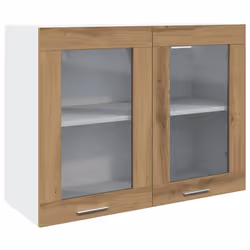 vidaXL 7 Piece Kitchen Cabinet Set Chipboard Storage Cupboard Multi Colours - artisan oak - Additional view 9