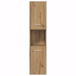 vidaXL Bathroom Furniture Set Chipboard Wall Mirror Multi Sizes Multi Colors - artisan oak - Additional view 4