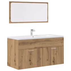 vidaXL 4 Piece Bathroom Furniture Set Artisan Oak Engineered Wood - Additional view 5