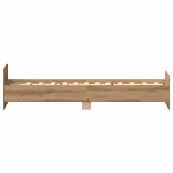 vidaXL Bed Frame with Headboard and Footboard Mattress Foundation Bed Base - artisan oak, 90 x 200 cm - Additional view 5