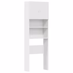 vidaXL Washing Machine Cabinet Old Wood 64x24x190 cm Engineered Wood - white