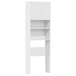 vidaXL Washing Machine Cabinet Old Wood 64x24x190 cm Engineered Wood - white