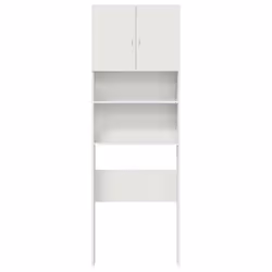 vidaXL Washing Machine Cabinet Old Wood 64x24x190 cm Engineered Wood - white - Additional view 4