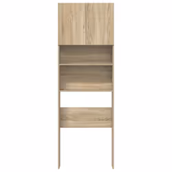 vidaXL Washing Machine Cabinet Old Wood 64x24x190 cm Engineered Wood - sonoma oak - Additional view 4