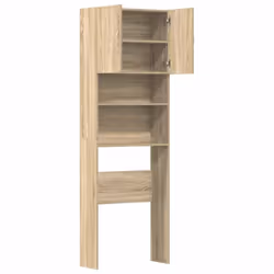 vidaXL Washing Machine Cabinet Old Wood 64x24x190 cm Engineered Wood - sonoma oak - Additional view 5