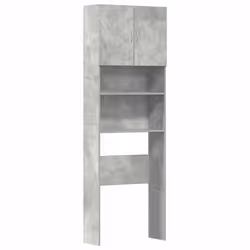 vidaXL Washing Machine Cabinet Old Wood 64x24x190 cm Engineered Wood - concrete grey