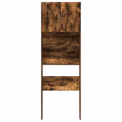 vidaXL Washing Machine Cabinet Old Wood 64x24x190 cm Engineered Wood - smoked oak - Additional view 4