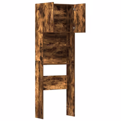 vidaXL Washing Machine Cabinet Old Wood 64x24x190 cm Engineered Wood - smoked oak - Additional view 5