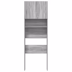 vidaXL Washing Machine Cabinet Old Wood 64x24x190 cm Engineered Wood - grey sonoma - Additional view 4