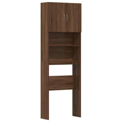 vidaXL Washing Machine Cabinet Old Wood 64x24x190 cm Engineered Wood - brown oak