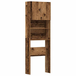 vidaXL Washing Machine Cabinet Old Wood 64x24x190 cm Engineered Wood - old wood